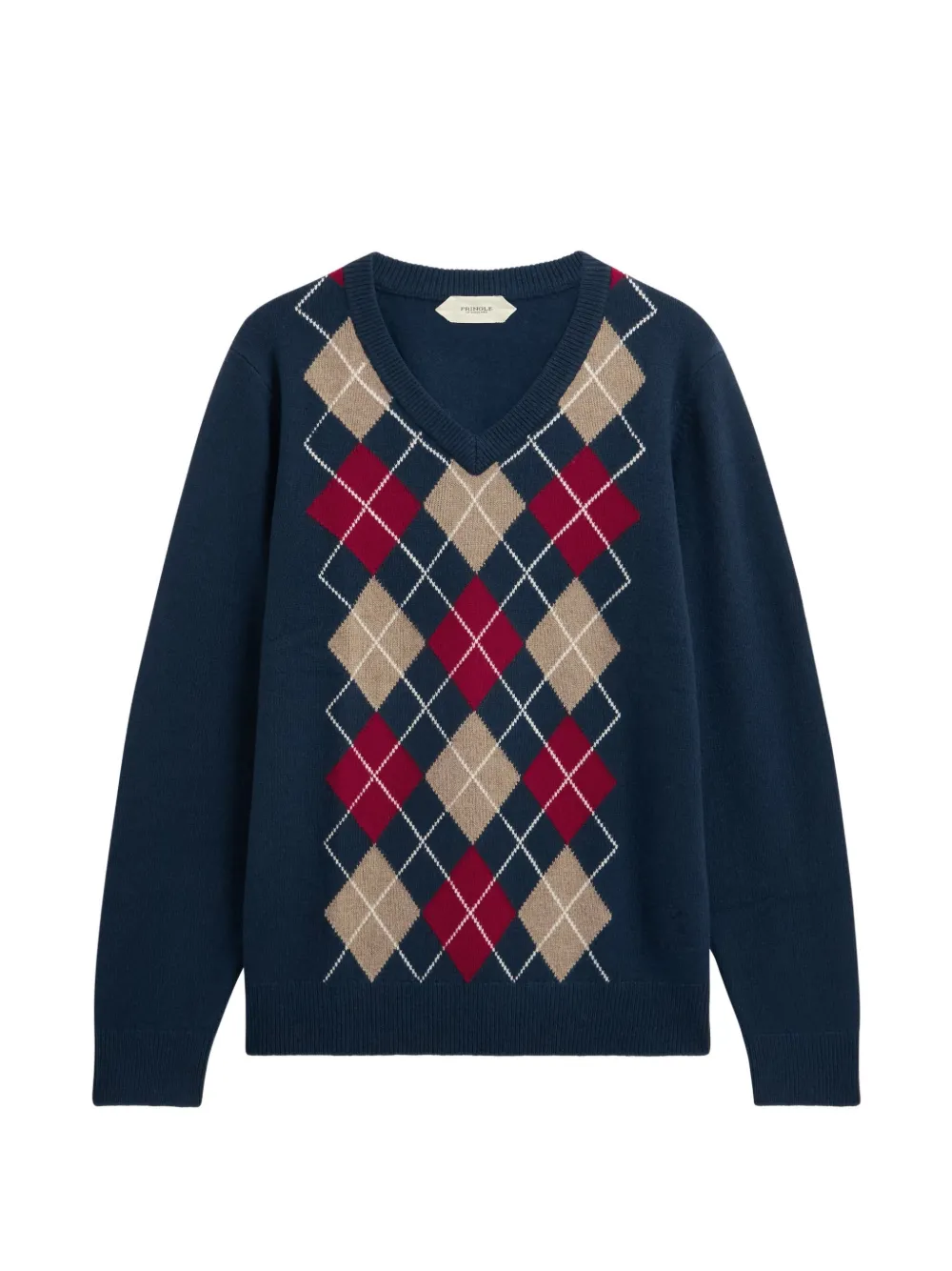 Pringle of Scotland diamond-pattern V-neck sweater - Blau