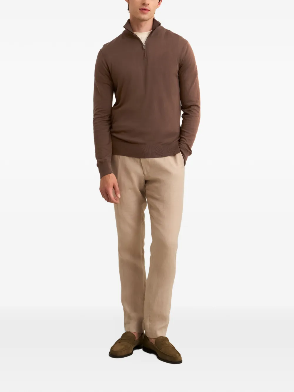 Pringle of Scotland quarter-zip sweater Bruin