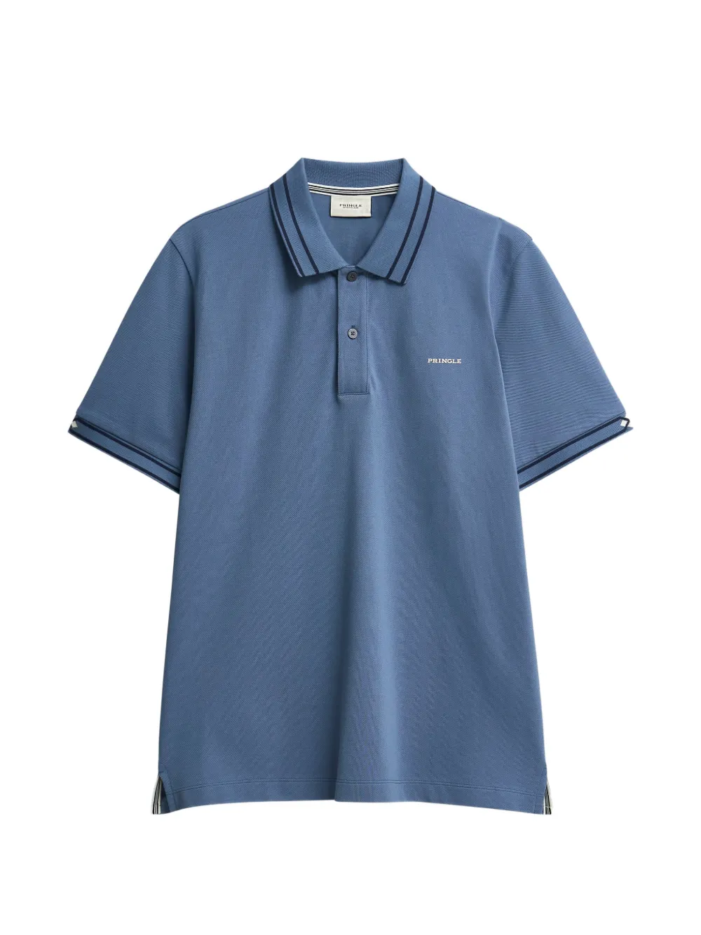 Pringle of Scotland jacquard diamond-pattern polo shirt - Blau