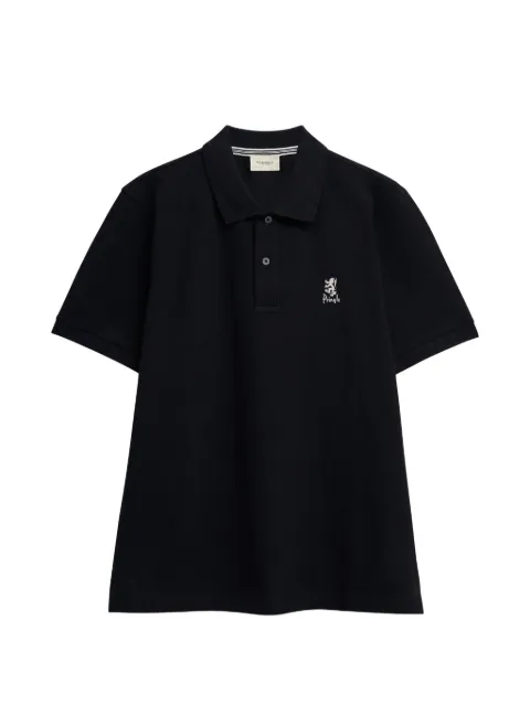 Pringle of Scotland embroidered-logo cotton polo shirt