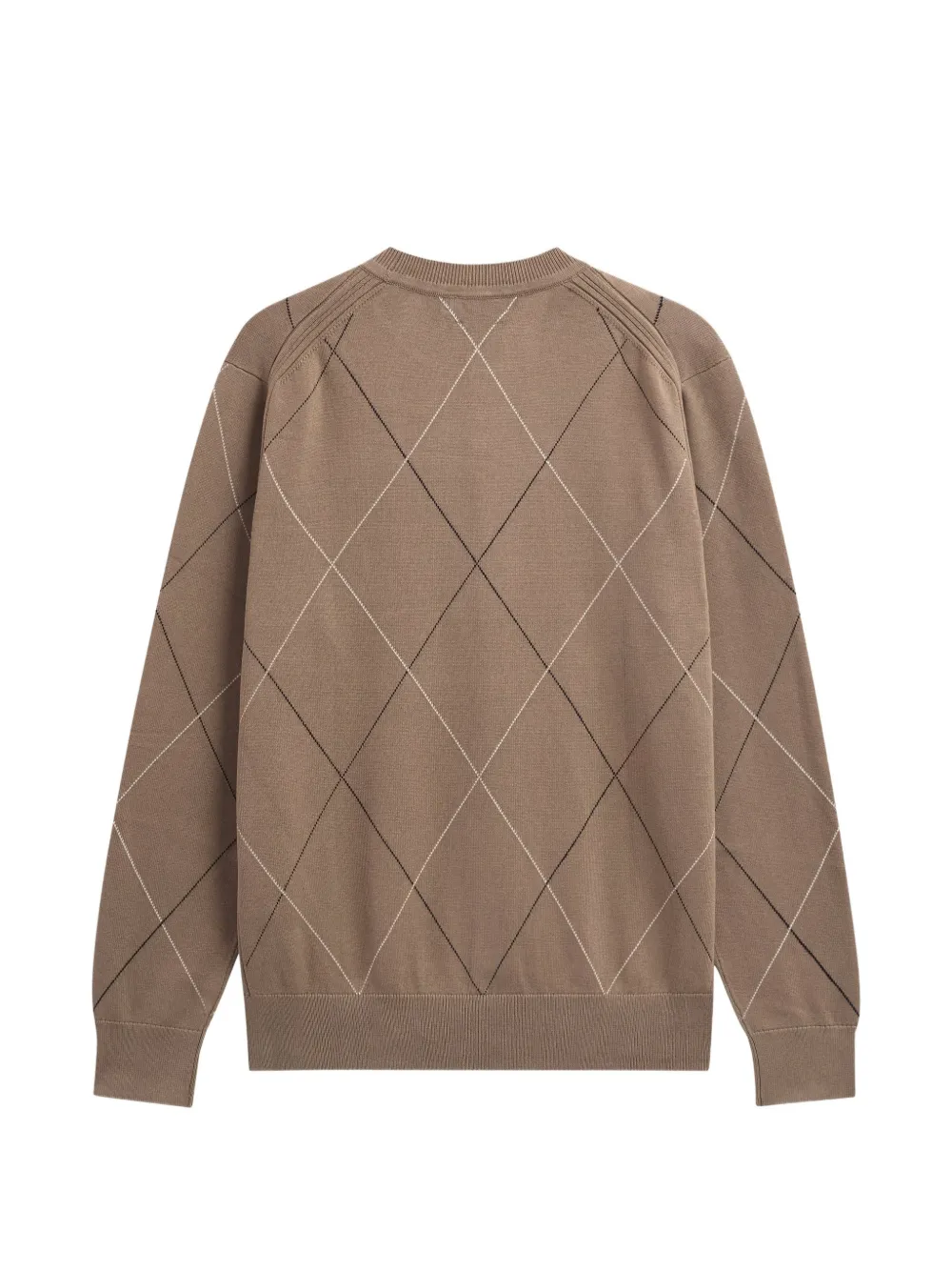 Pringle of Scotland Argyle pattern intarsia sweater Bruin