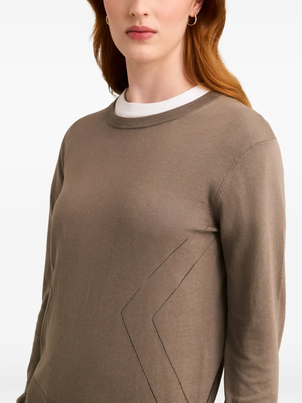Pringle of Scotland pointelle-knit sweater Bruin