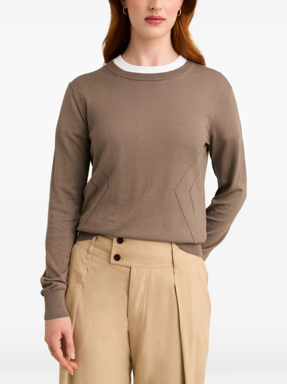 Pringle of Scotland pointelle-knit sweater Bruin