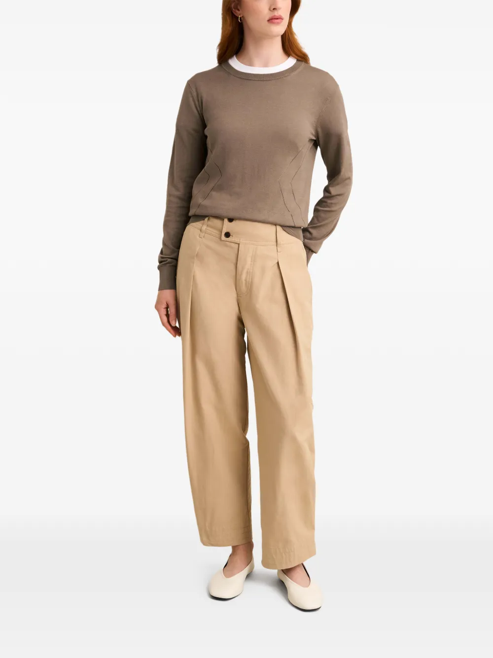 Pringle of Scotland pointelle-knit sweater Bruin
