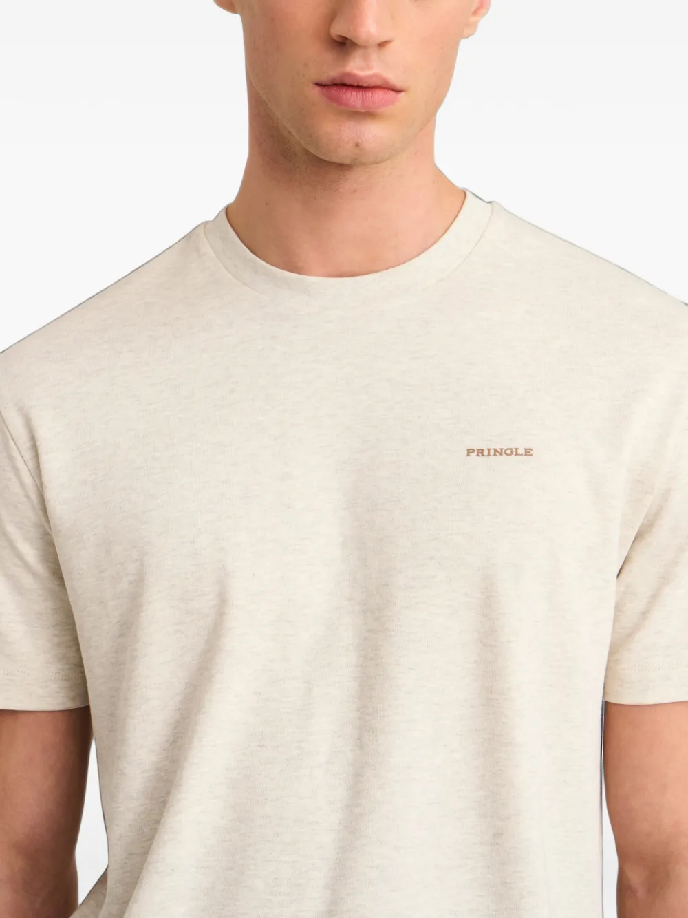 Pringle of Scotland logo-rubberised cotton T-shirt Wit