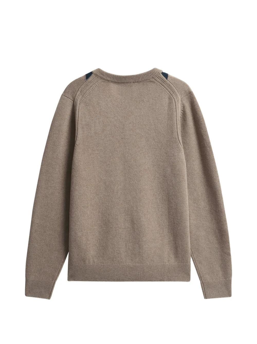Pringle of Scotland Argyle-pattern V-neck sweater Beige