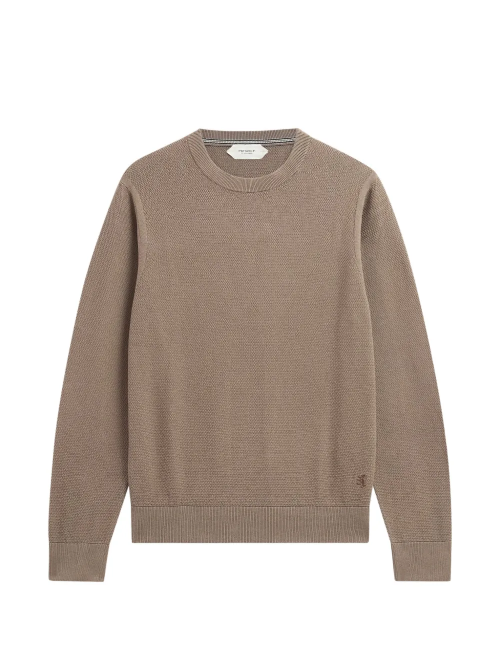 Pringle of Scotland diamond-stitch crew-neck sweater Bruin