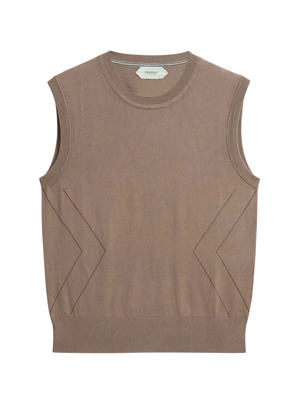 Pringle of Scotland pointelle-knit vest - Marron Pringle of Scotland pointelle-knit vest - Marron