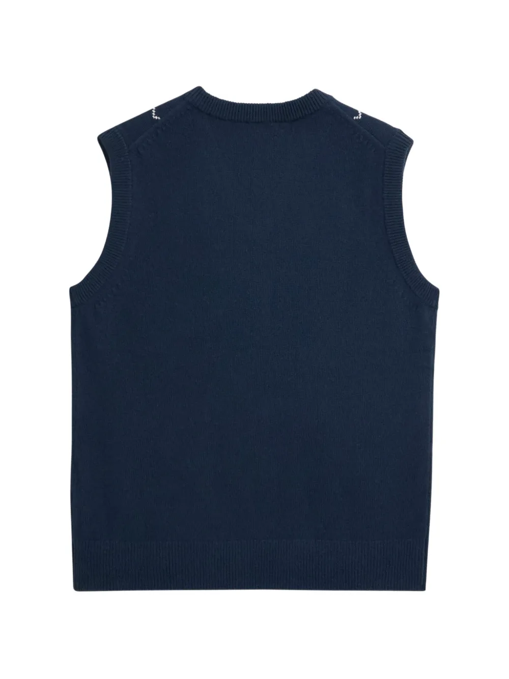 Pringle of Scotland Argyle V-neck vest Blauw