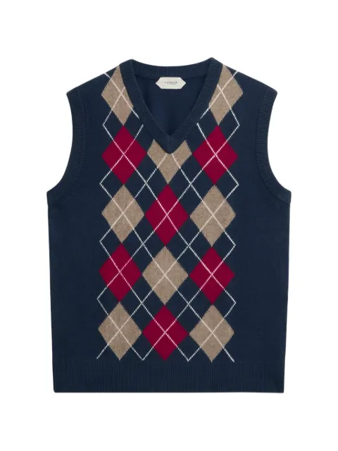 Pringle of Scotland Argyle V-neck vest