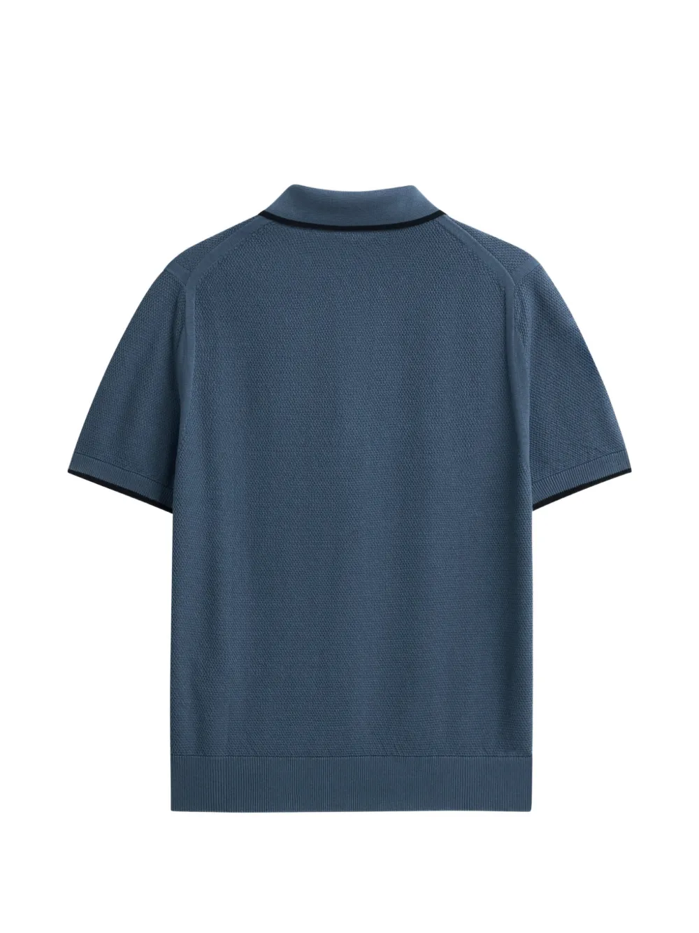 Pringle of Scotland diamond-stitch polo shirt Blauw