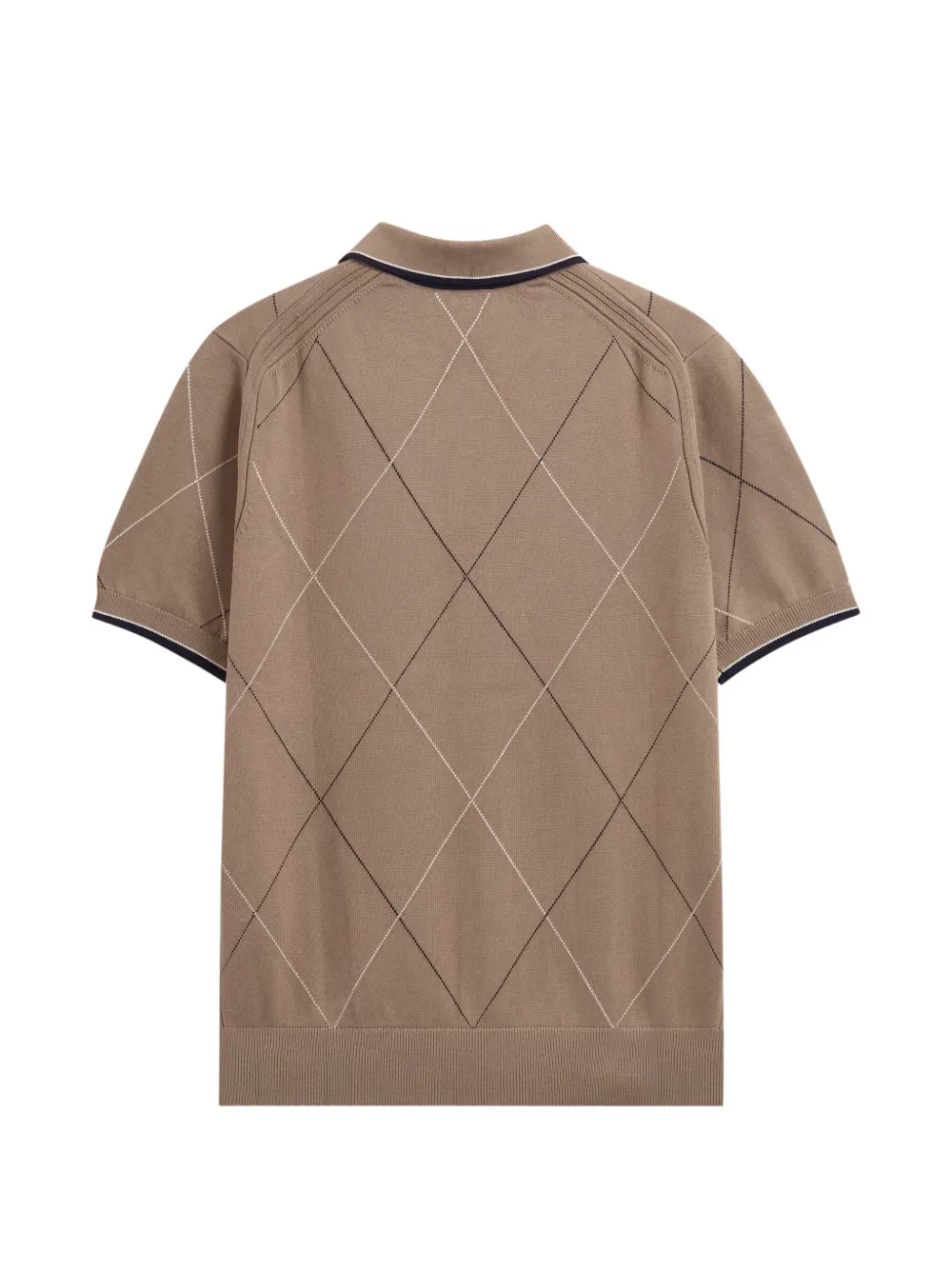 Pringle of Scotland Argyle-pattern polo shirt Bruin