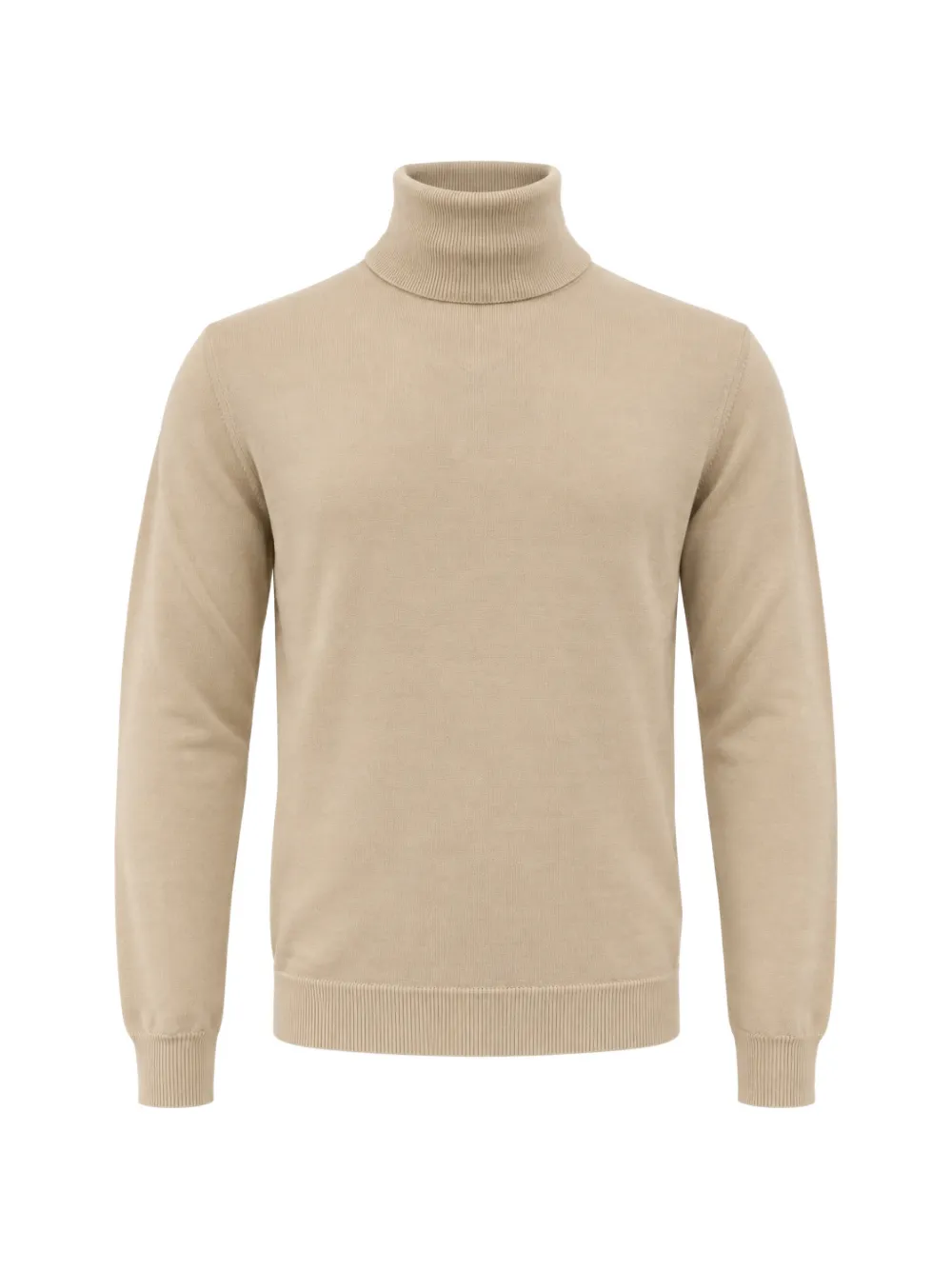 FRANZESE COLLECTION Stefano De Martino ribbed turtleneck sweater - Nude