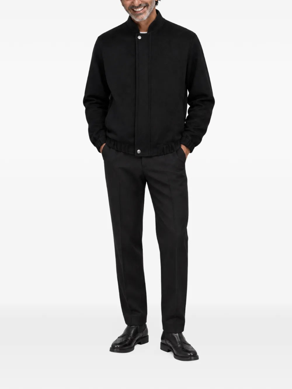 FRANZESE COLLECTION Rolls Royce reversible bomber jacket Zwart