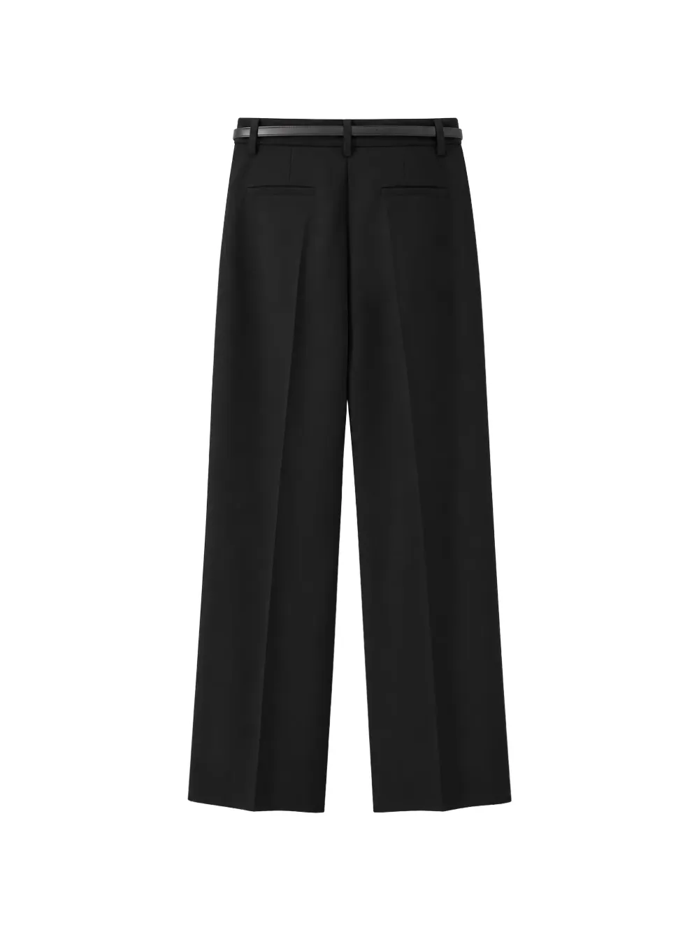 Max Mara belted pleated trousers Zwart
