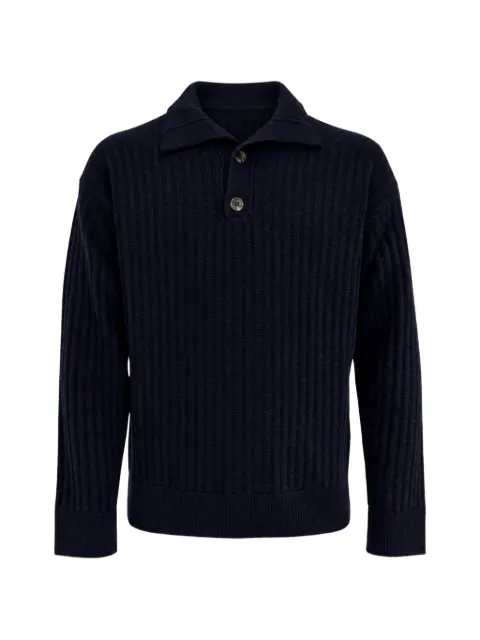 FRANZESE COLLECTION wool polo-collar sweater