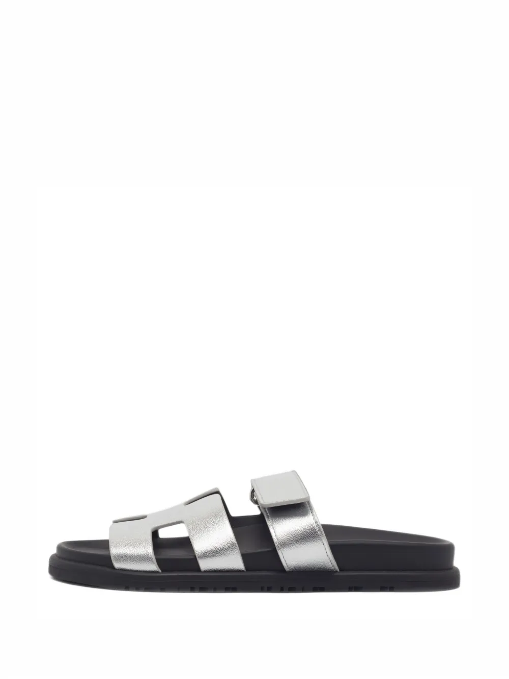Hermès Pre-Owned Chypre leather sandals - Silver