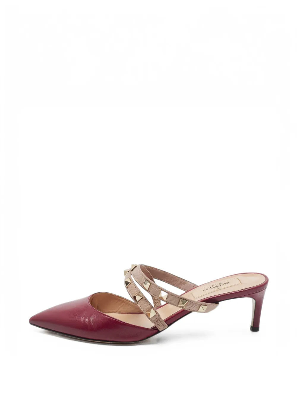 Valentino Garavani Pre-Owned Rockstud heeled mules - Rot