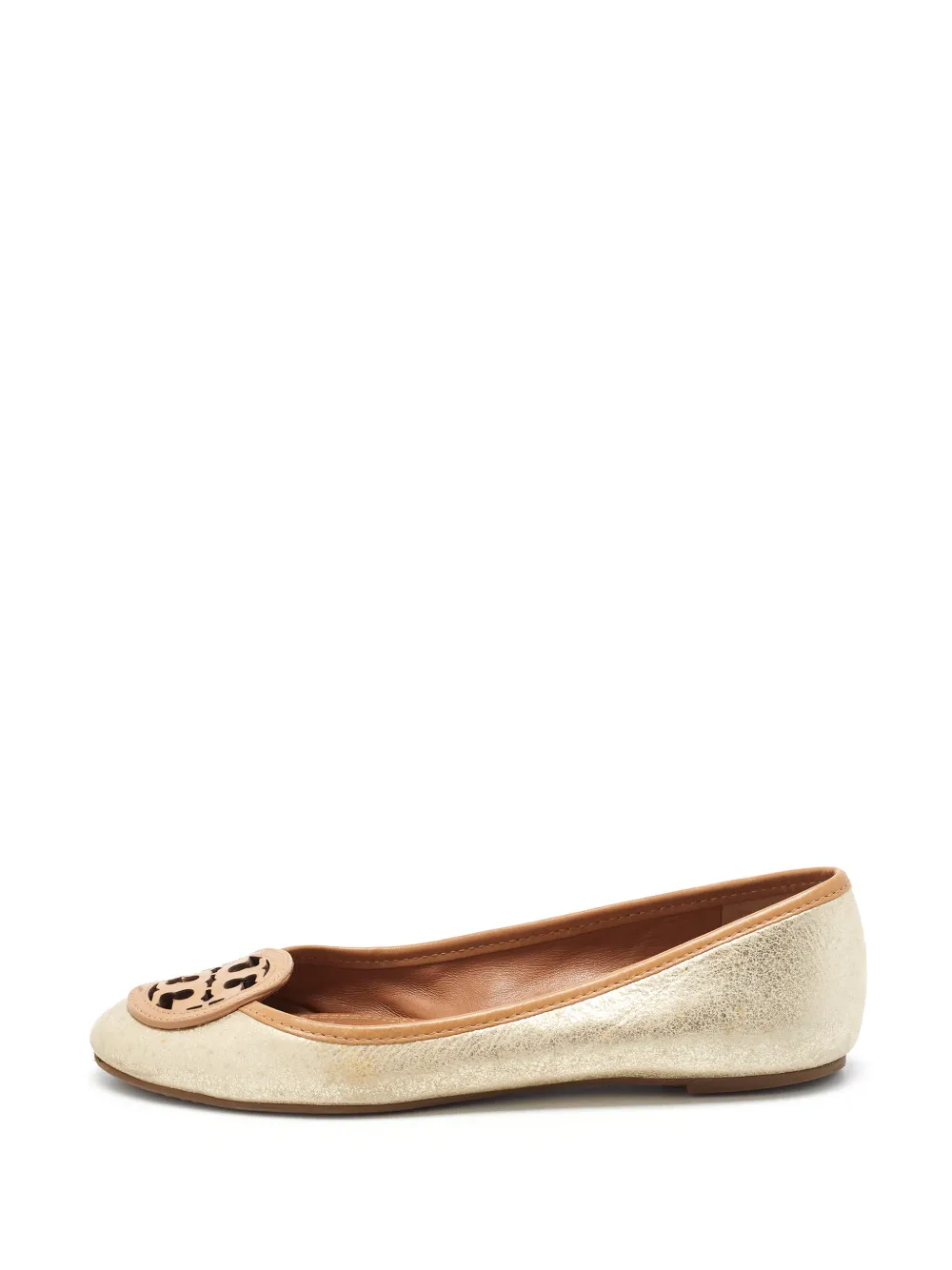 Tory Burch Louisa double-T ballet flats - Gold