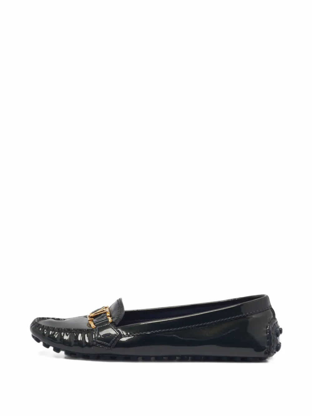 Louis Vuitton Pre-Owned Gloria patent leather loafers - Schwarz