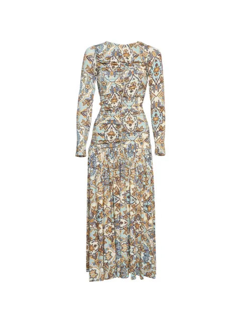 FARM Rio Winter Tapestry long-sleeve maxi dress