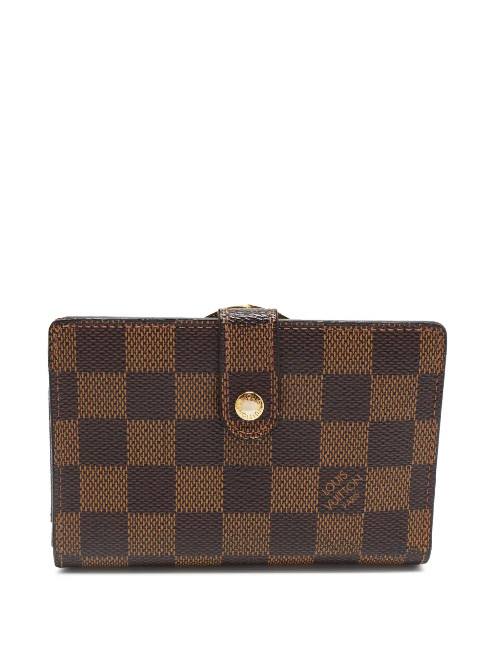 Louis Vuitton Pre-Owned Damier Ebene Portefeuille Viennois wallet - Braun