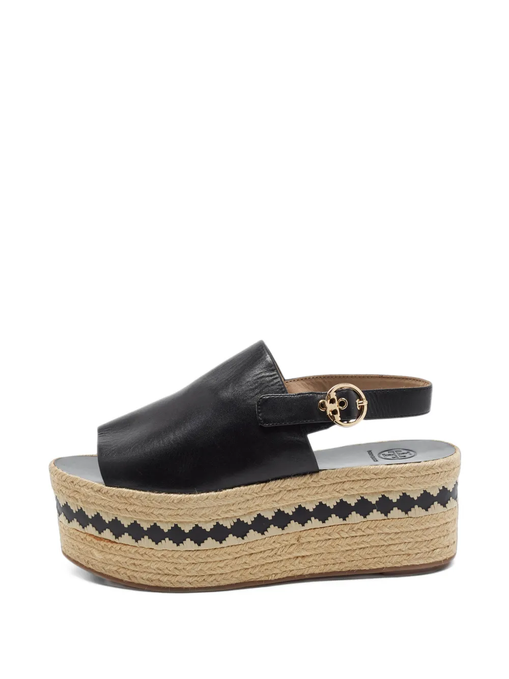 Tory Burch Dandy platform espadrille sandals - Schwarz