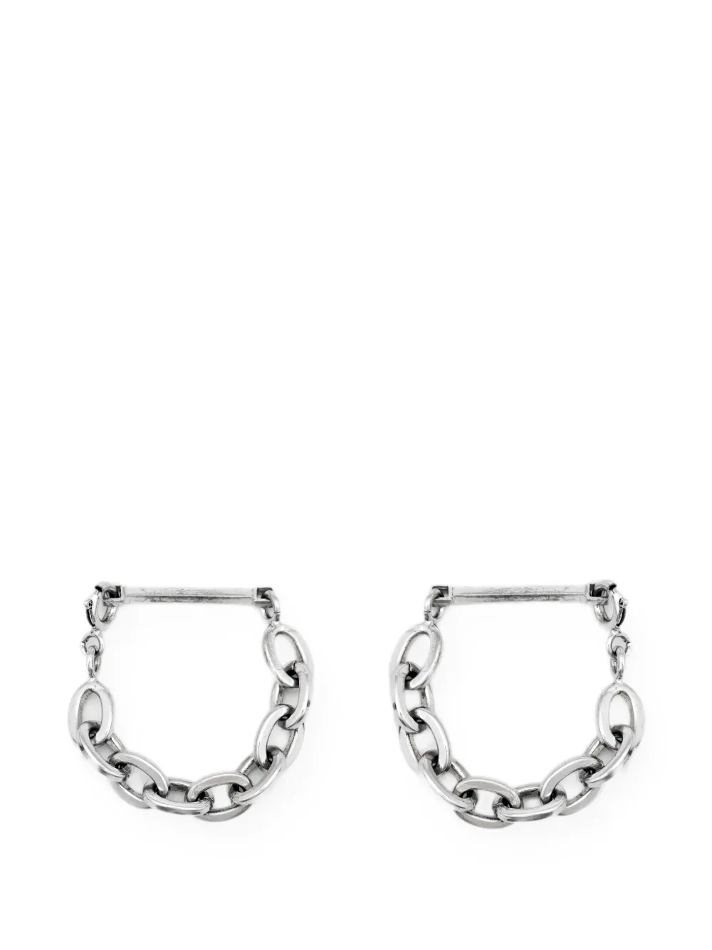 Christian Dior Pre-Owned CD chain cufflinks - Silber