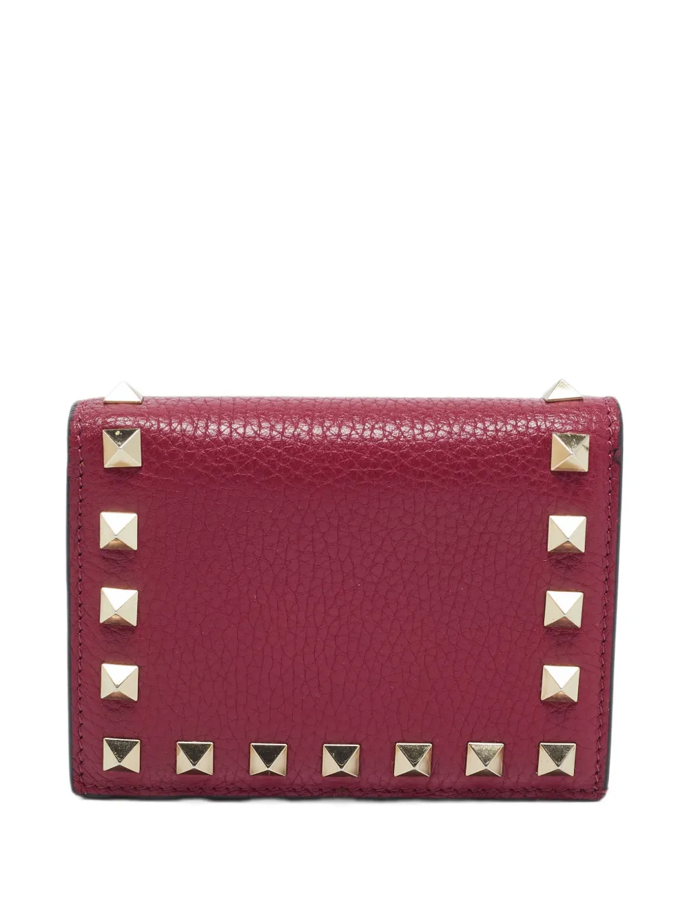 Valentino Garavani Pre-Owned Rockstud French wallet - Rosso