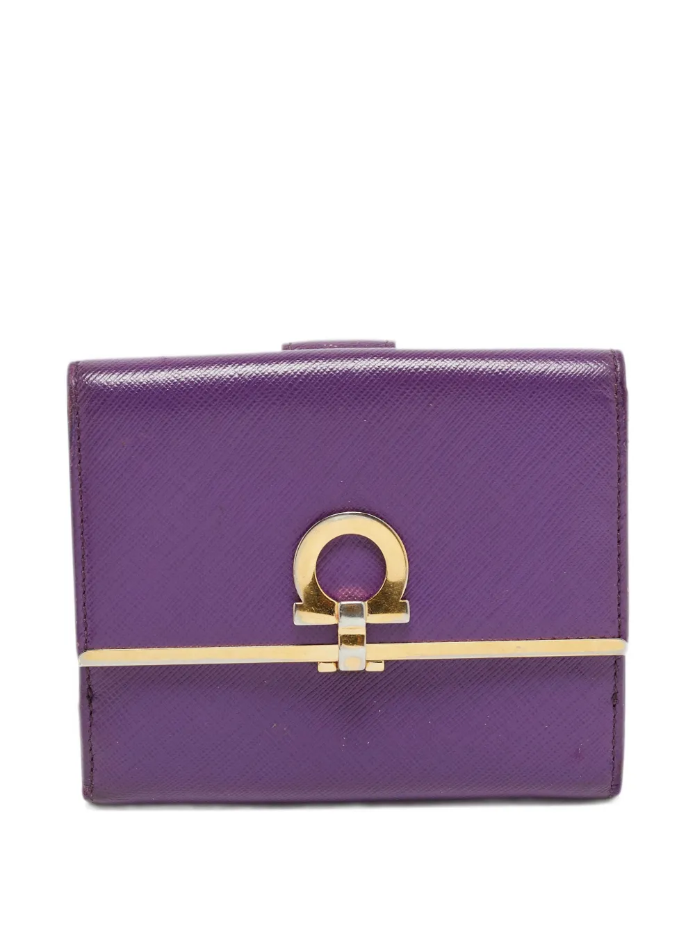 Ferragamo Pre-Owned Gancini flip-lock wallet - Viola