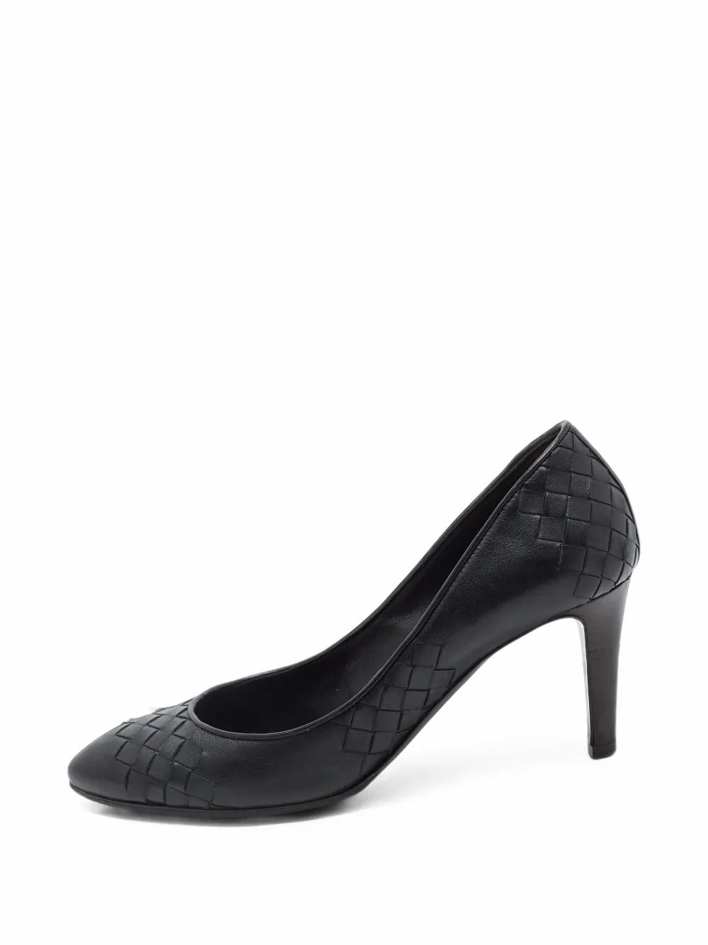 Bottega Veneta Pre-Owned Intrecciato pointed-toe pumps - Black