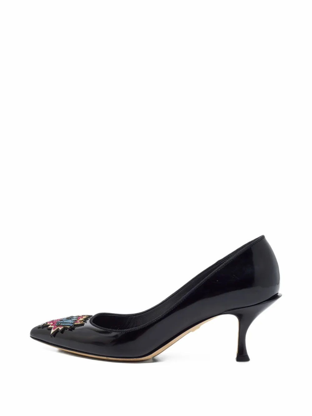 Dolce & Gabbana Pre-Owned Lori leather heleed pumps - Schwarz