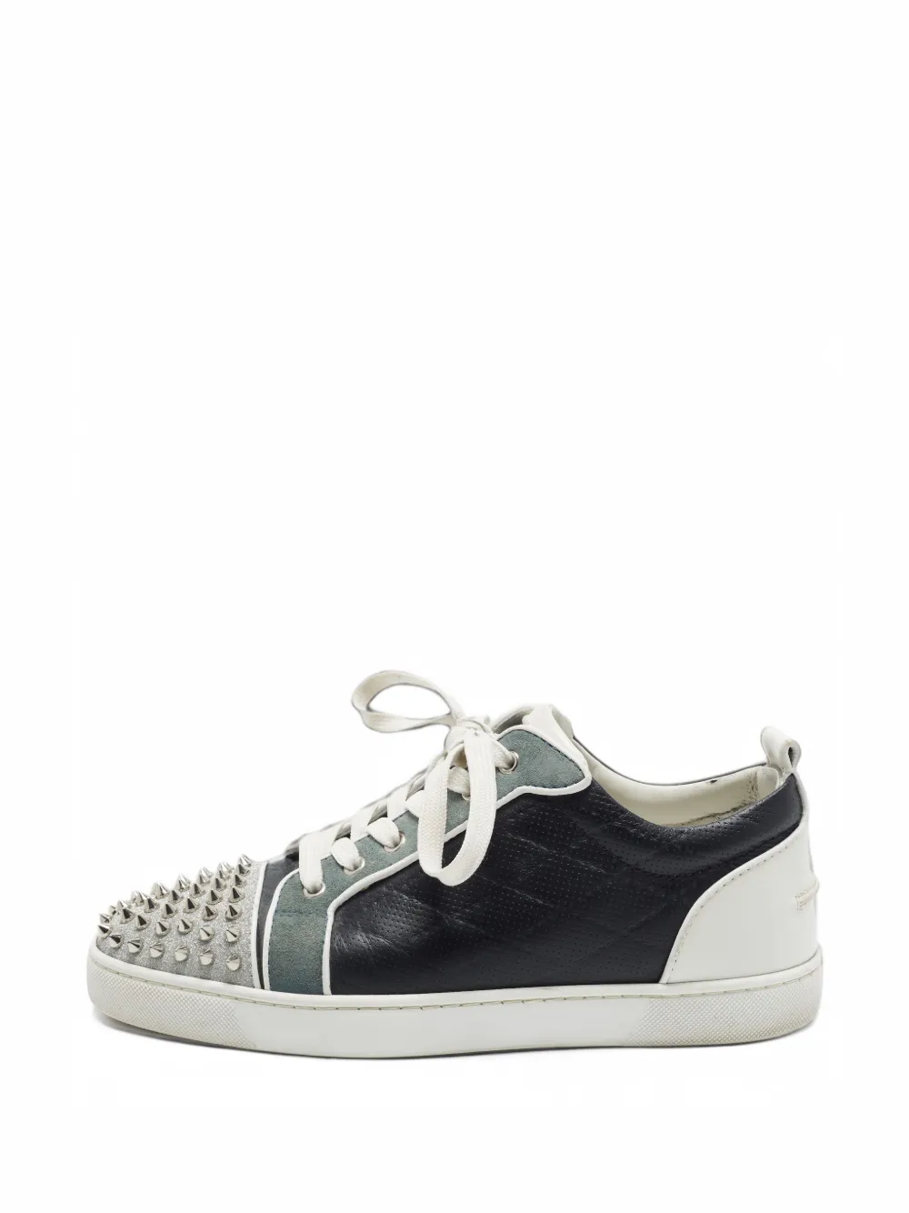 Christian Louboutin Pre-Owned Louis Junior Spikes leather low-top sneakers - Schwarz