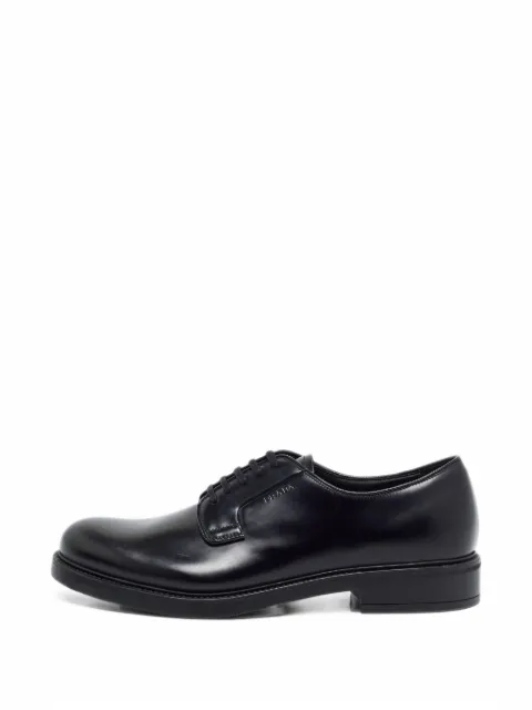 Prada Pre-Owned Spazzolato lace-up Oxford shoes