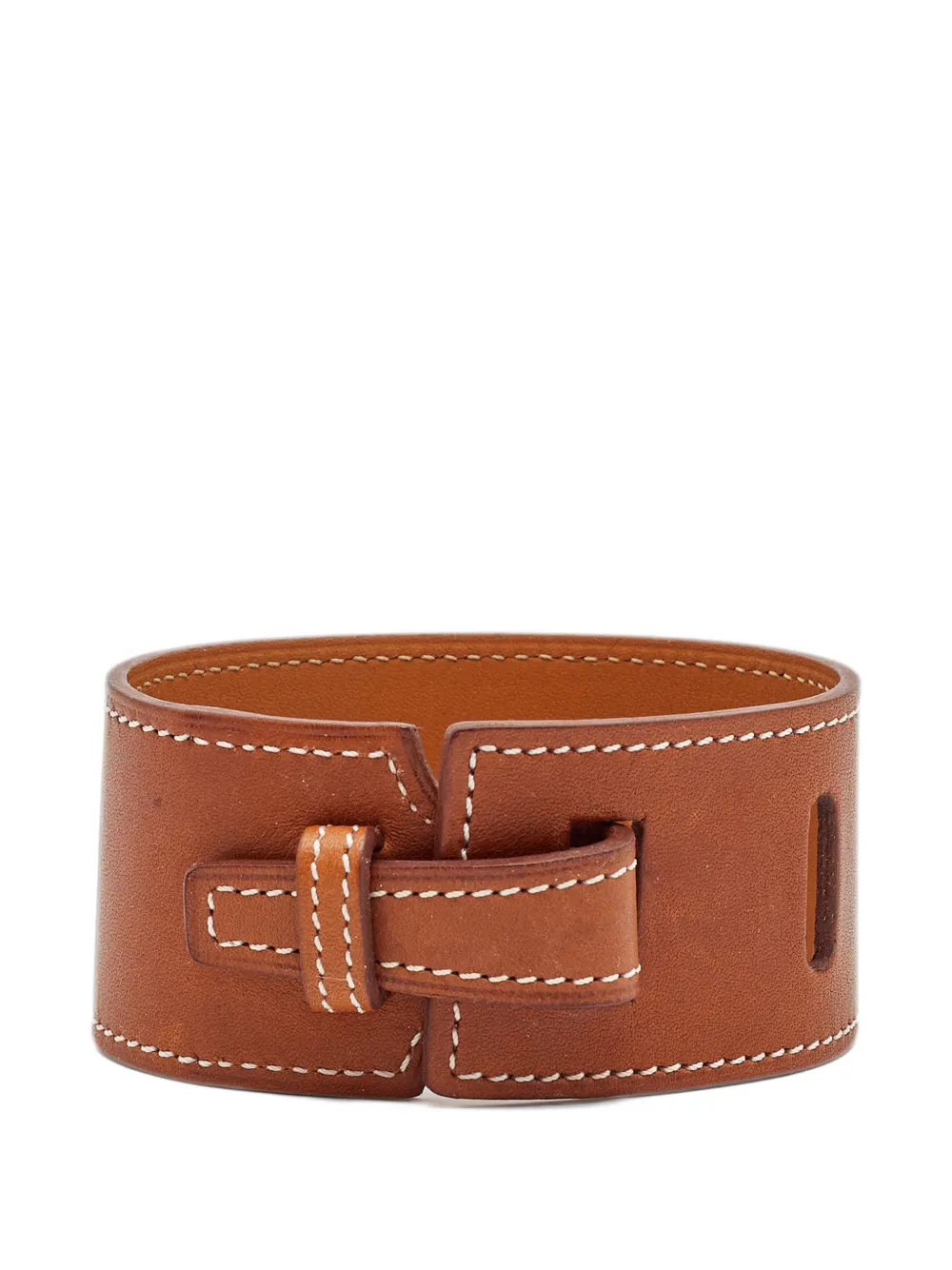 Hermès Pre-Owned Wide Étrivière bracelet - Marrone