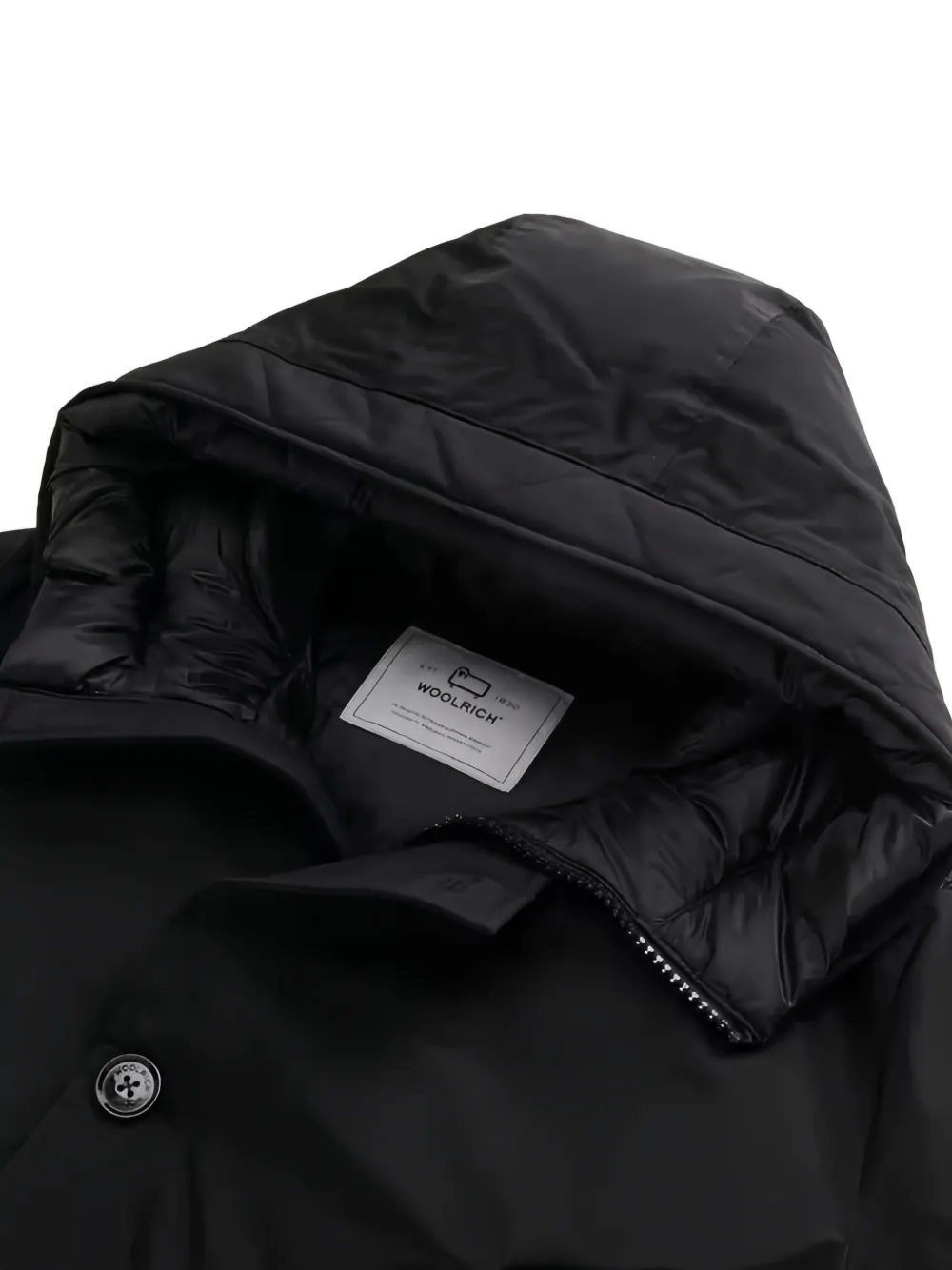 Woolrich Arctic hooded padded jacket Zwart