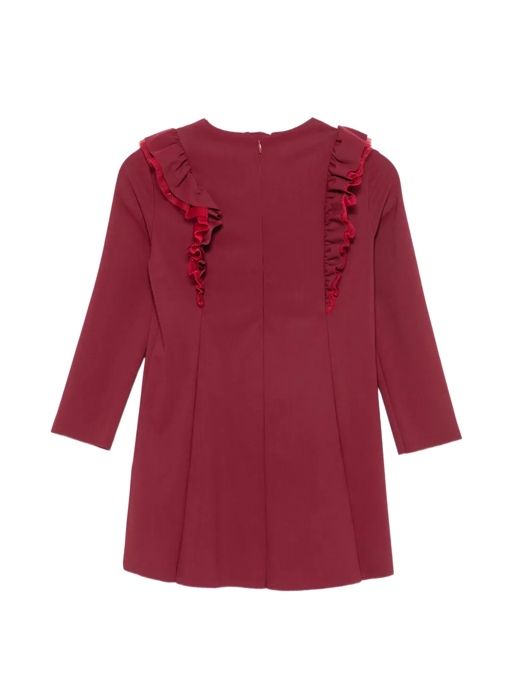 Il Gufo ruffle-trimmed dress Rood