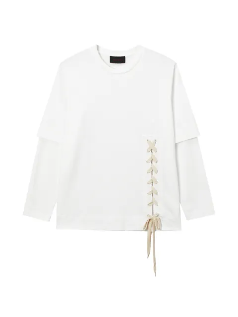 Simone Rocha lace-up double-layered T-shirt