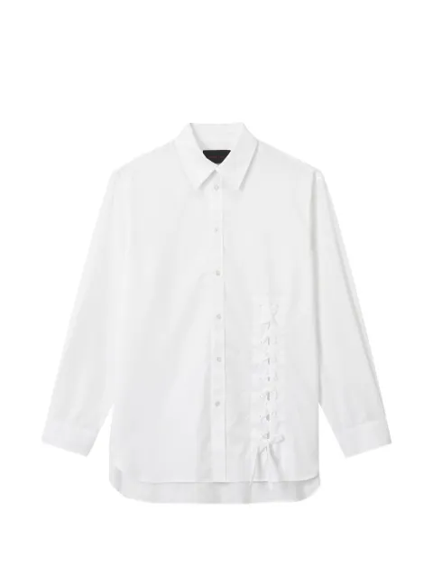 Simone Rocha Easy lace-up logo-embroidered shirt