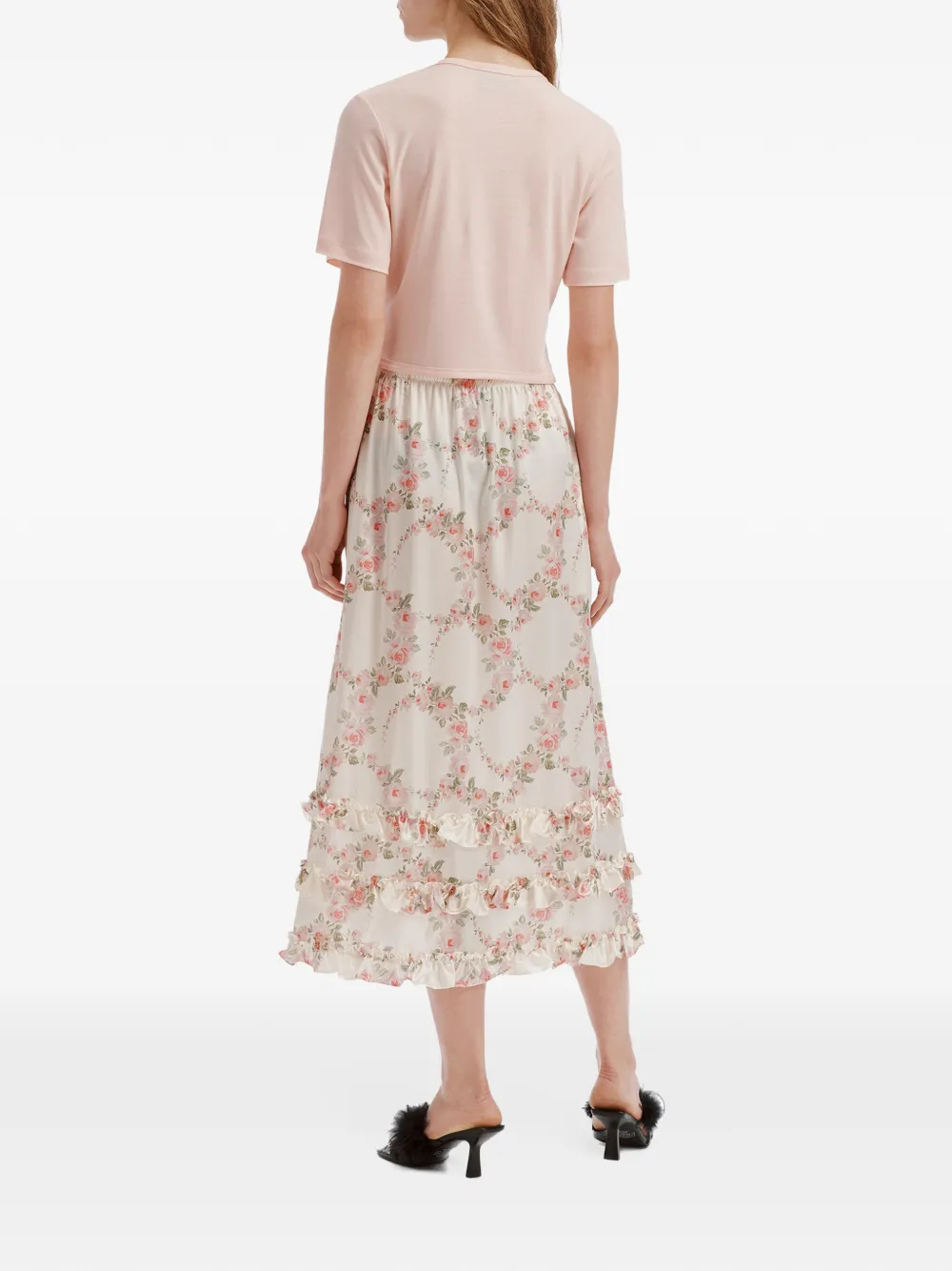 Simone Rocha Easy bow-detail T-shirt Roze