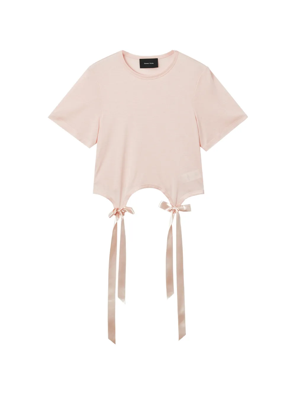 Simone Rocha Easy bow-detail T-shirt Roze