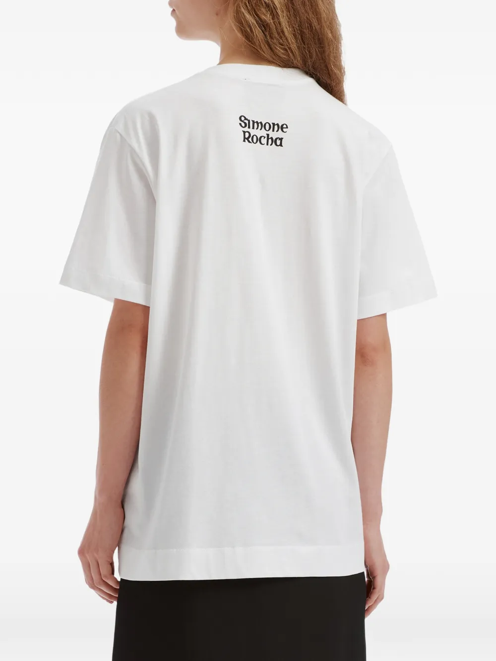 Simone Rocha Coming Up Roses graphic-print T-shirt Wit