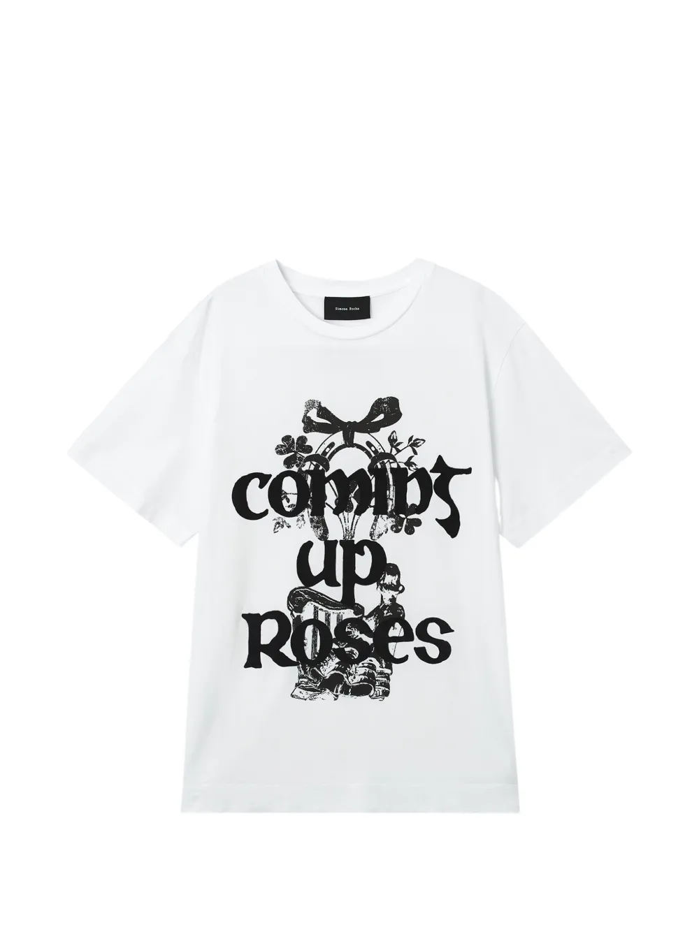 Simone Rocha Coming Up Roses graphic-print T-shirt Wit
