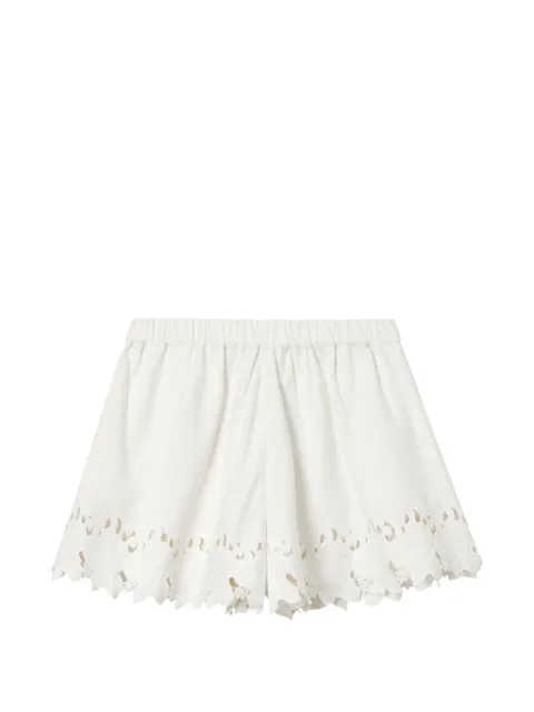 Sea broderie-anglaise scallop-edge shorts