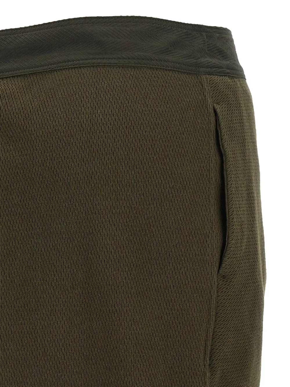 Kiko Kostadinov Petrel draped cotton shorts Groen
