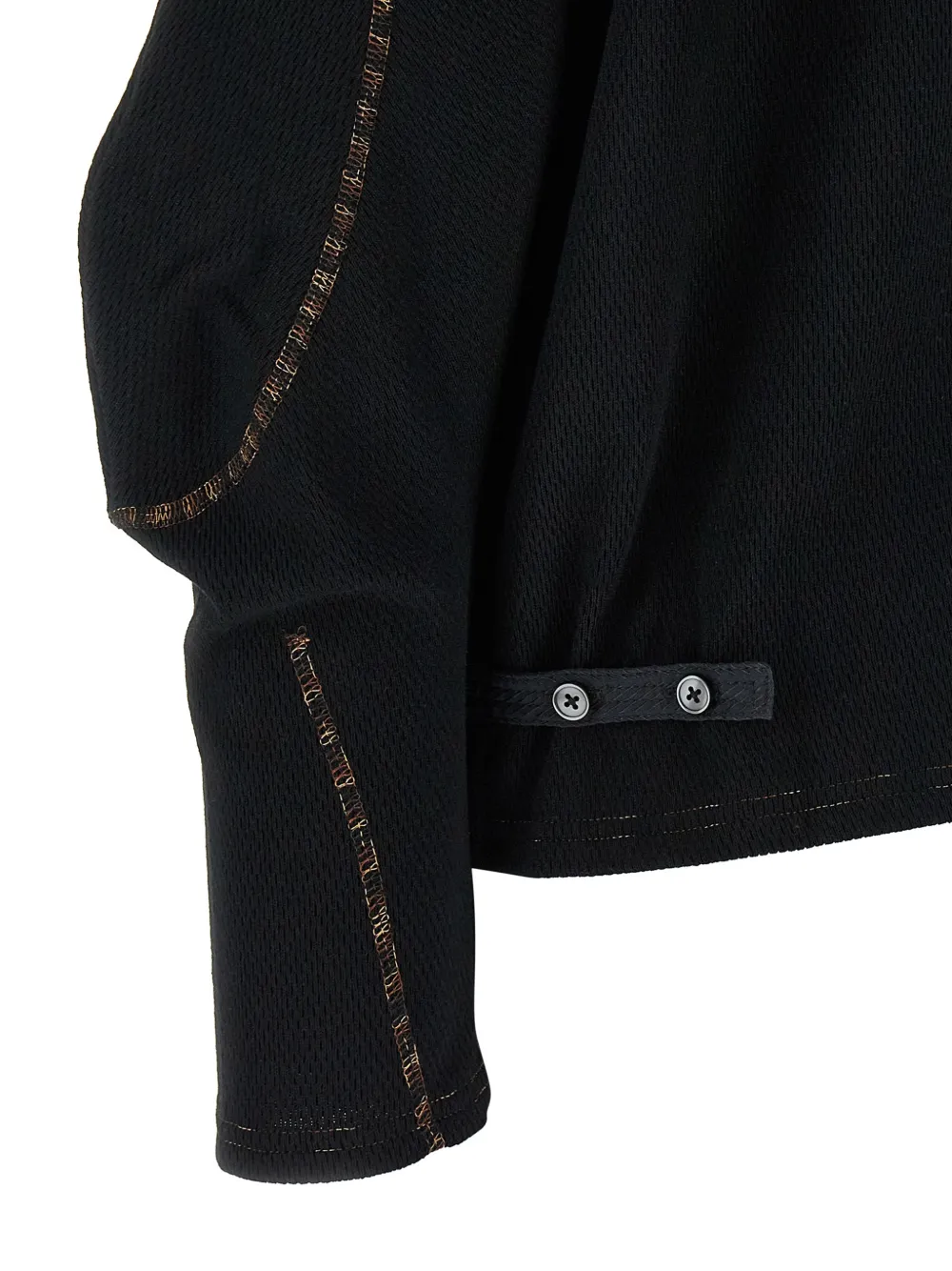 Kiko Kostadinov Petrel draped sweater Zwart