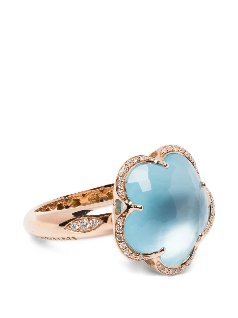 Pasquale Bruni Bon Ton blue topaz and diamond ring - Rosa