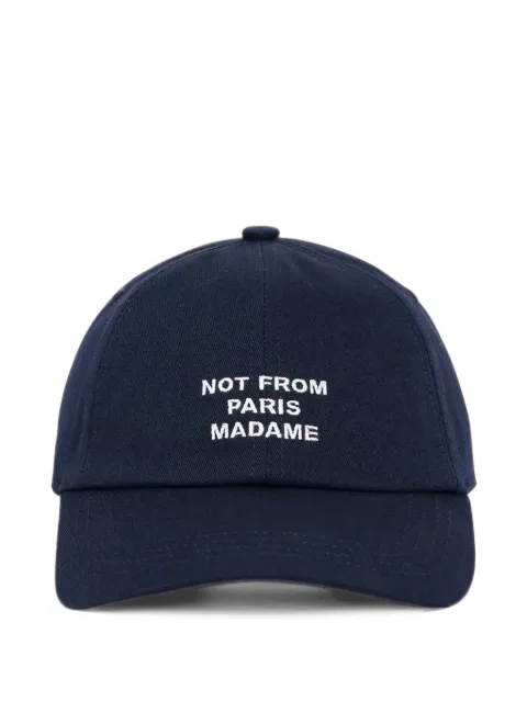Drôle De Monsieur slogan-embroidery baseball cap