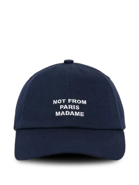 Drôle De Monsieur slogan-embroidery baseball cap