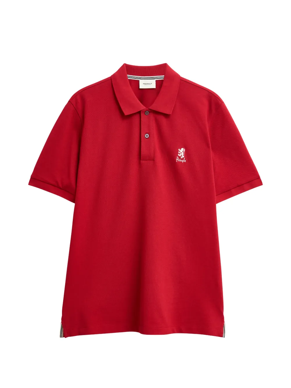 Pringle of Scotland logo-embroidered polo shirt - Rot